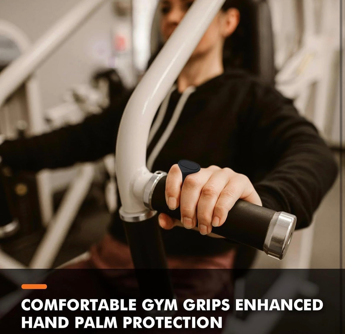 Fitgear Rubber Weight Lifting Grip for Men - Lifting Hook Straps for Gym Deadlifiting | Gym Gloves for Men Women Anti Slip Grip | Dumbbell Barbell Grip (Black)