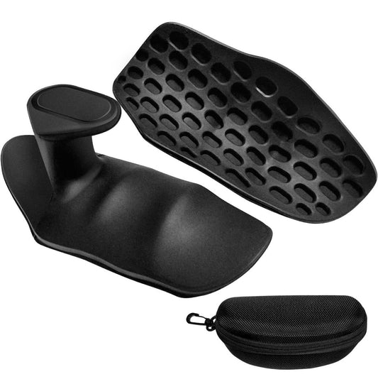 Fitgear Rubber Weight Lifting Grip for Men - Lifting Hook Straps for Gym Deadlifiting | Gym Gloves for Men Women Anti Slip Grip | Dumbbell Barbell Grip (Black)
